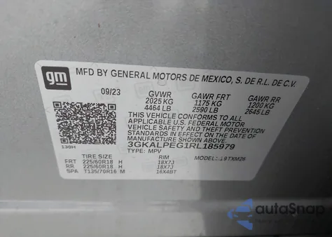 2024 GMC Terrain Fwd Slt from USA, damaged, VIN 3GKALPEG1RL185979